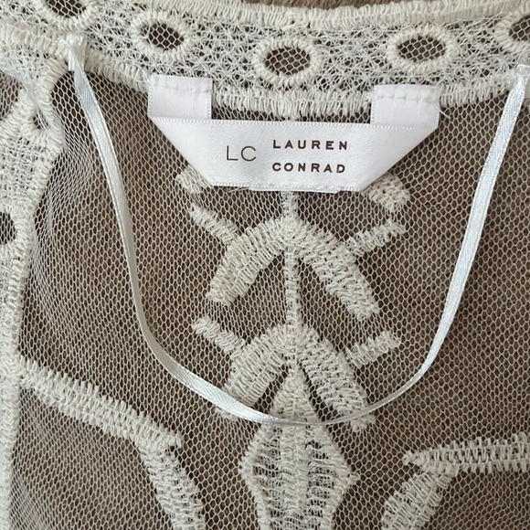 Laura Conrad Sheer Cream Lace Duster OS. - Picture 5 of 5